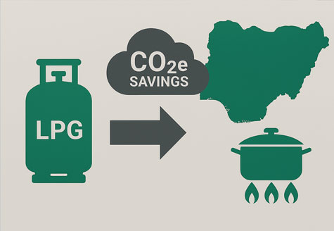 CO2e Savings of National LPG Expansion Implementation Programme (NLEP) for Clean Cooking in Nigeria